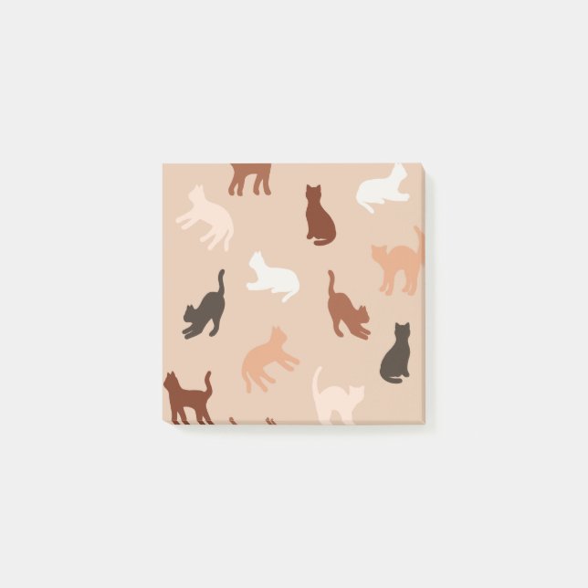 Cat silhouette post-it notes (Front)