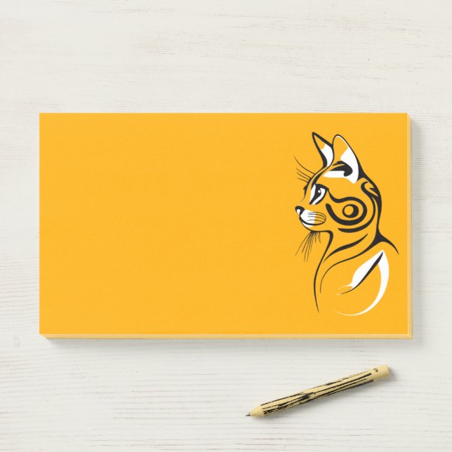 Cat silhouette post-it notes (On Desk)