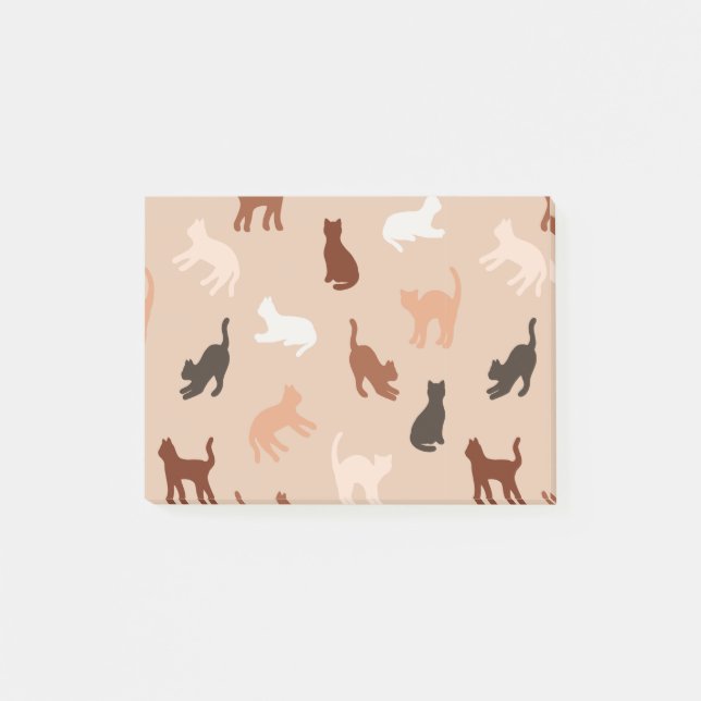 Cat silhouette post-it notes (Front)