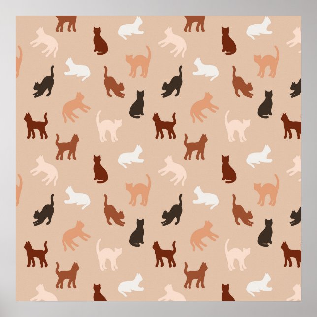Cat silhouette poster (Front)