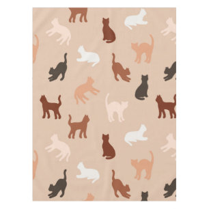 Cat silhouette tablecloth