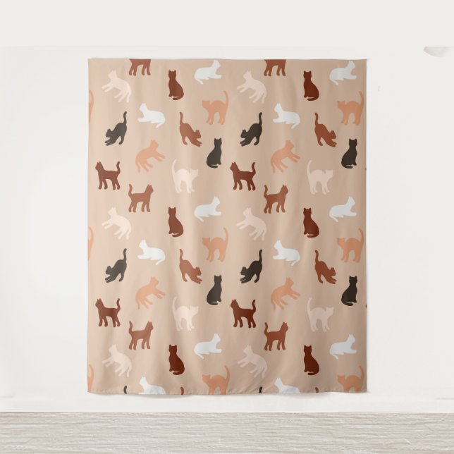 Cat silhouette tapestry (Front)