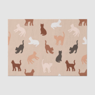 Cat silhouette tissue paper