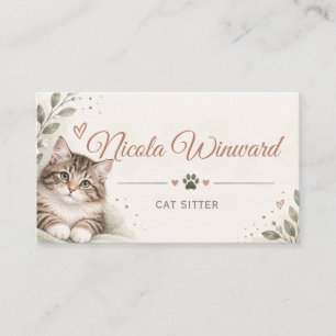 Cat Sitter Business Card