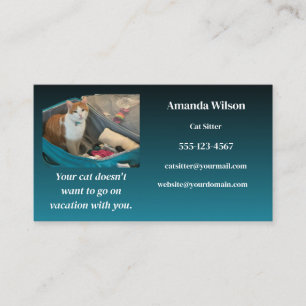 Cat Sitter Business Card