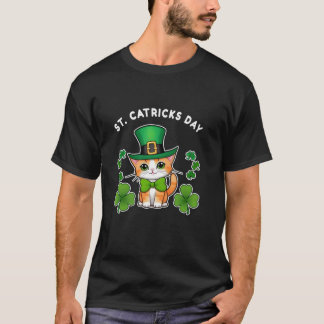 Cat Sitters St Catricks Day Tabby Long Sleeve T Sh T-Shirt