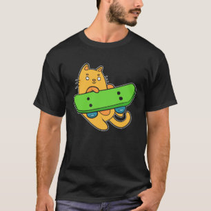 Cat Skateboarder Hobbyist T-Shirt