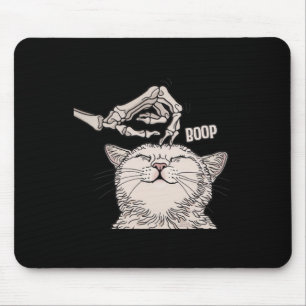 Cat Skeleton Hand Boop Halloween Pet Women Girls K Mouse Pad