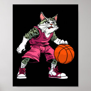 Cat Sketll Player Sketll Cat  Poster