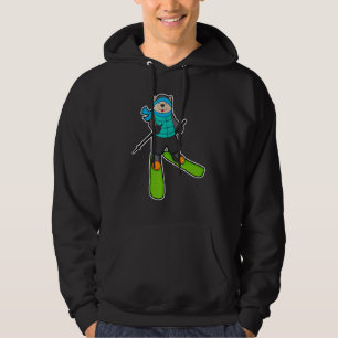 Cat Skier Ski Winter sports Hoodie