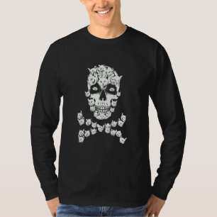 Cat Skull Cat Skeleton Cat Kitten Cat T-Shirt