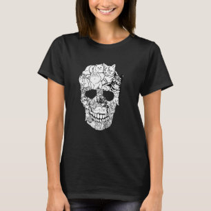 Cat Skull Kitty Skeleton Halloween Costume Skull C T-Shirt