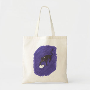 Cat & Skull Tote Bag