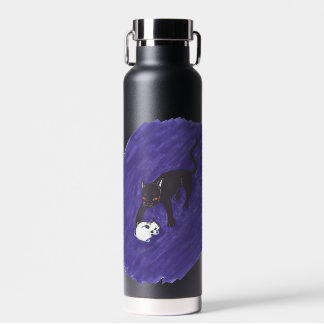 Cat & Skull Water Bottle