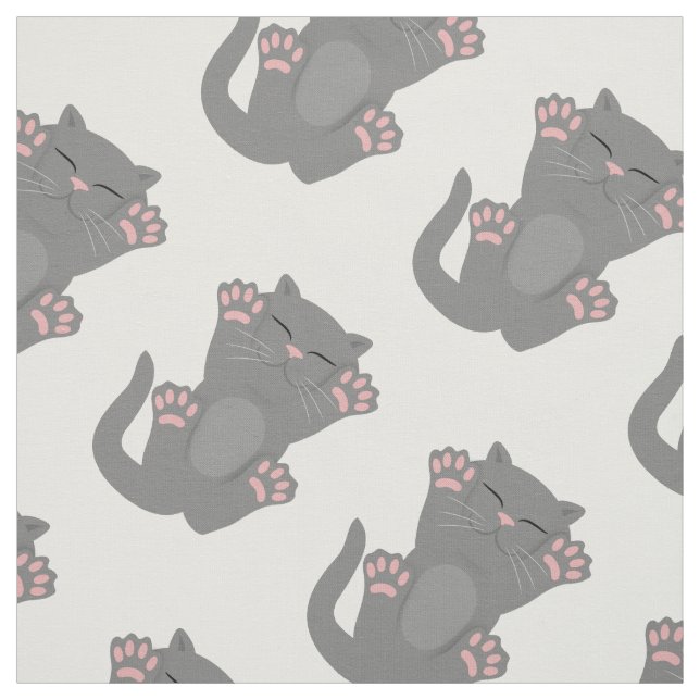 Cat Sleeping Fabric (Swatch)