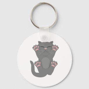 Cat Sleeping Key Ring