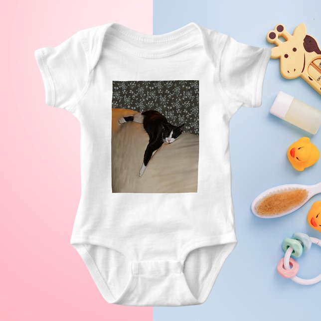 Cat Sleeping on top of Couch Infant Creeper (Cat Sleeping on top of Couch Infant Creeper)