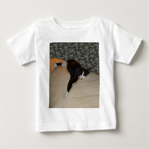 Cat Sleeping on top of Couch Infant T-Shirt