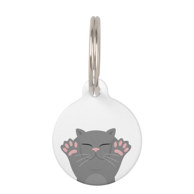 Cat Sleeping Pet Tag (Front)