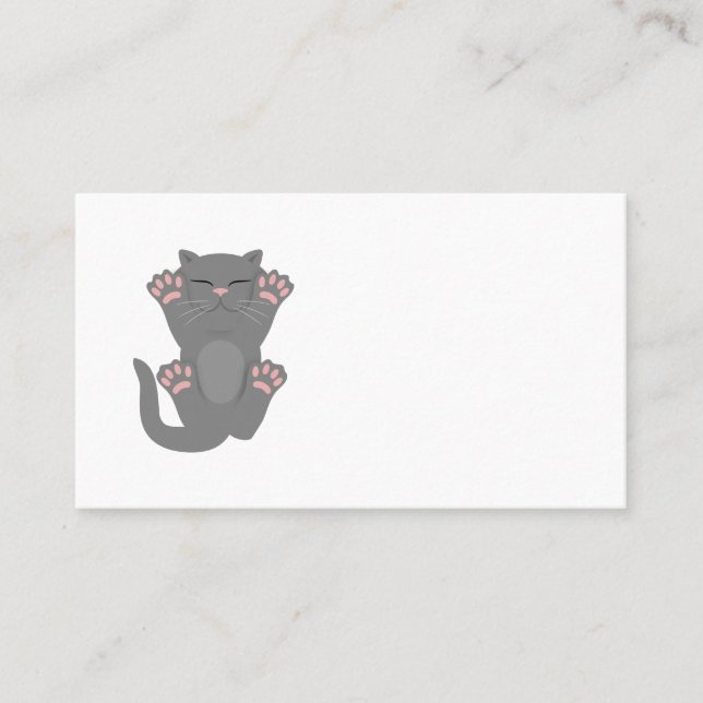 Cat Sleeping Place Card (Front)