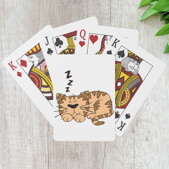 Cat Sleeping Playing Cards (Creator Uploaded)