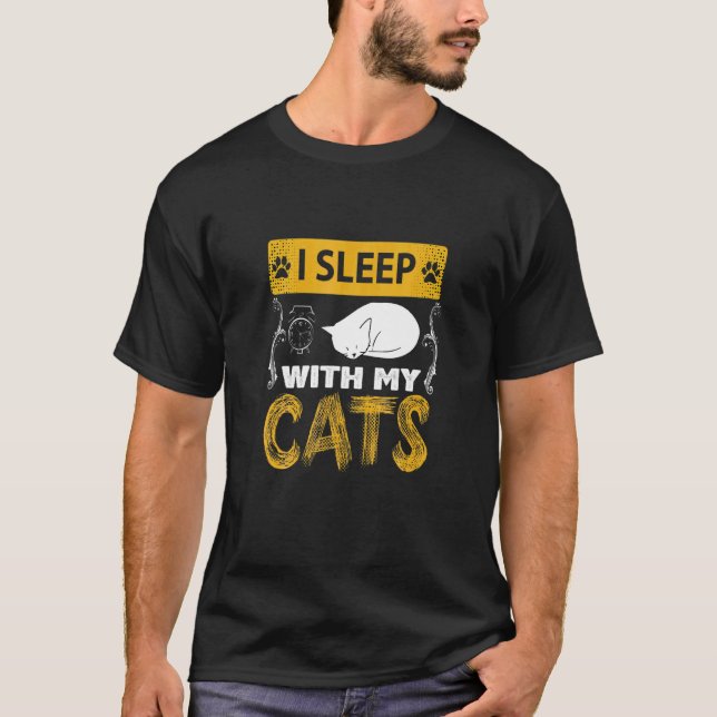Cat Sleeping T-Shirt (Front)