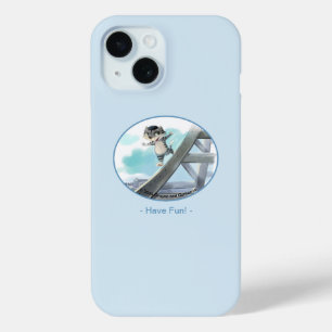 Cat Slides Eiffel Tower – Paris Fun Phone Case