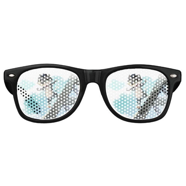 Cat Slides Eiffel Tower - Paris Fun Sunglasses (Front)