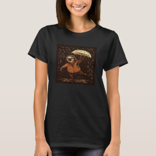 Cat Sloth Raining T-Shirt