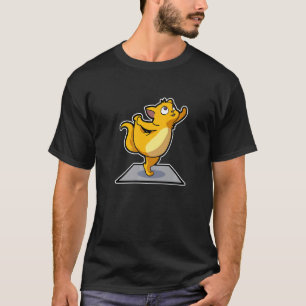 Cat Sloth Yoga Poses Sports Gymnastics Ohm Heartbe T-Shirt