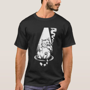 cat Smoking Cigarette Vintage T-Shirt
