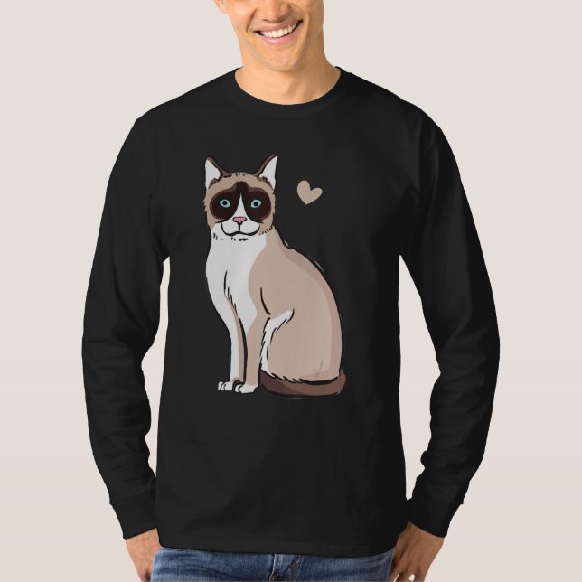 Cat Snowshoe Cat T-Shirt (Front)