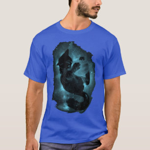 Cat Space Astronaut Cat Meme Round Planets T-Shirt