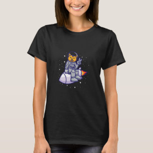 Cat Spaceman On A Rocket Spaceship Astronaut T-Shirt