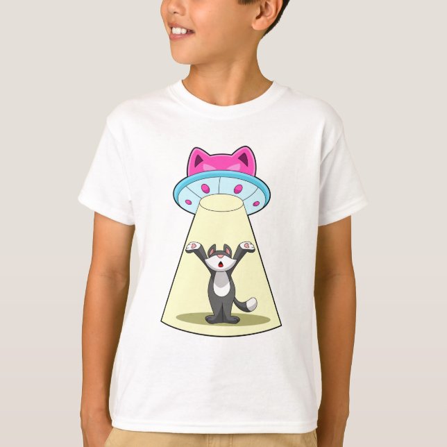 Cat Spaceship T-Shirt (Front)