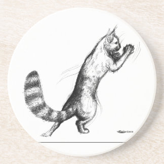 Cat Springing2 Coaster
