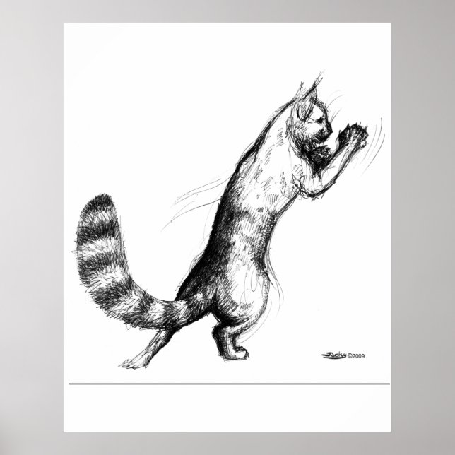 Cat Springing2 Poster (Front)