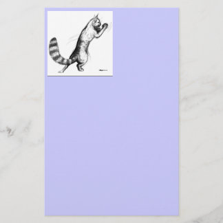 Cat Springing2 Stationery