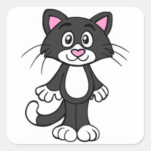 Cat Square Sticker