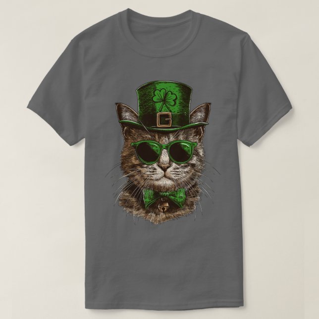 Cat St Catricks Day T-Shirt (Design Front)