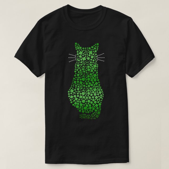 Cat St Patricks Cattys Catricks Day Girls Women Sh T-Shirt (Design Front)