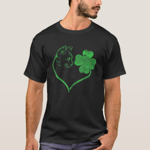 Cat St Patricks Cattys Catricks Day Girls Women Sh T-Shirt