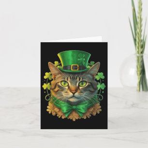 Cat St Patricks Patricks Day For Men Women Kids To Card
