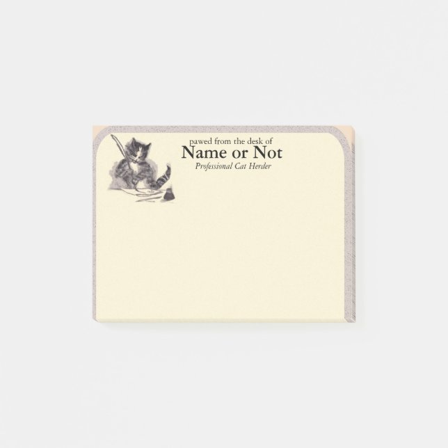 Cat Stationery - Good for Something- Post It Post-it Notes (Front)
