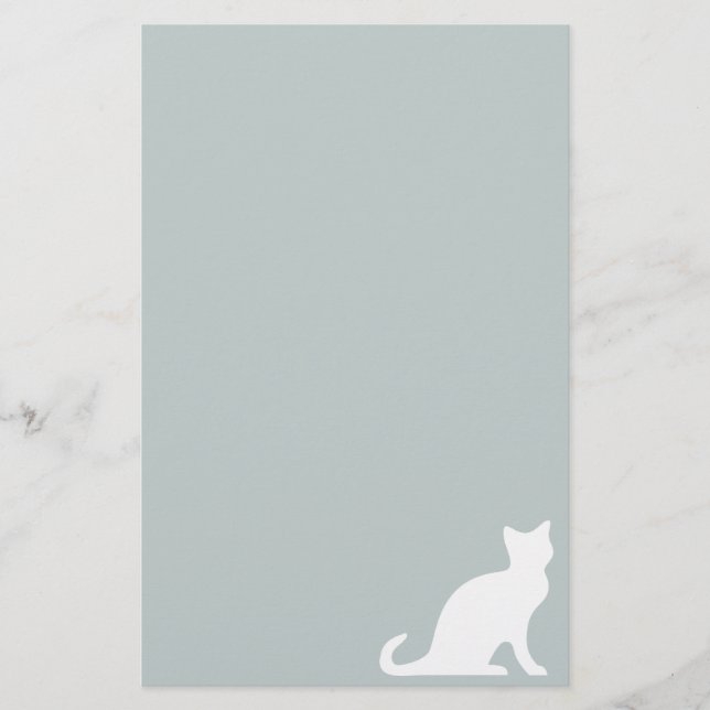 Cat stationery paper letterhead (Front)