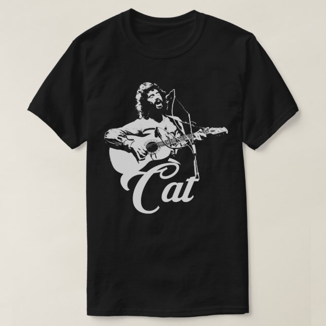 Cat Stevens - Pochoir blanc T-shirt essentiel.png (Design Front)