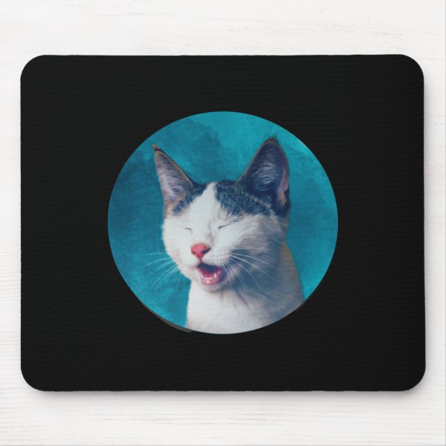 Cat Sticker  Mouse Pad (Front)