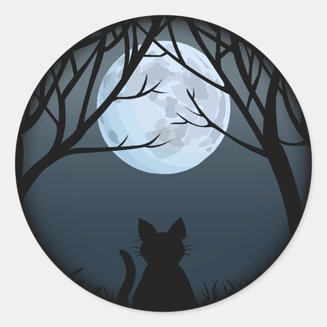 Cat Stickers Fun Halloween Cat Stickers Cat Lover (Front)
