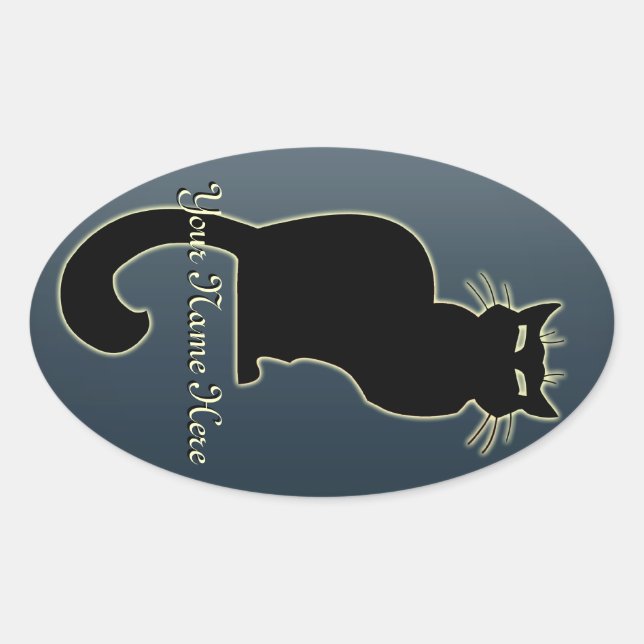 Cat Stickers Personalised Cat Stickers Cat Lover (Front)