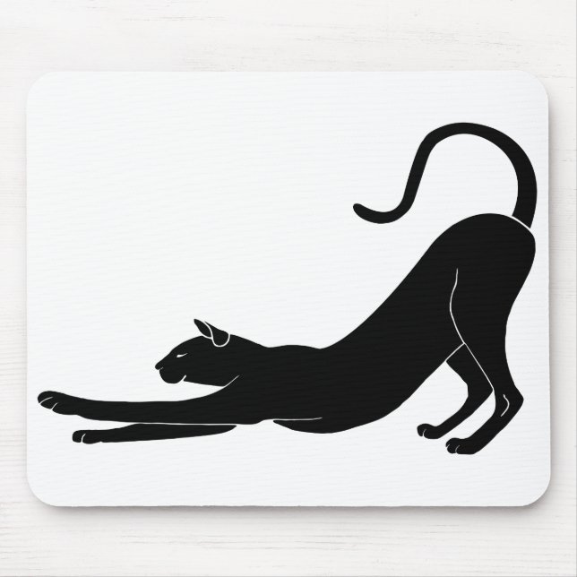 Cat Stretching Mouse Pad (Front)